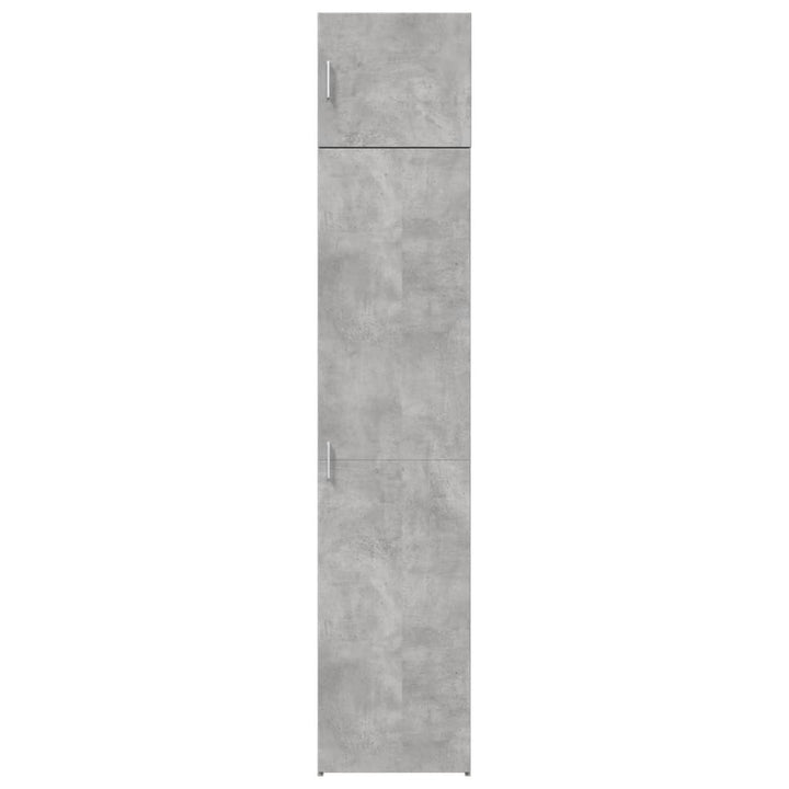 skab 45x42,5x225 cm smalt konstrueret træ betongrå