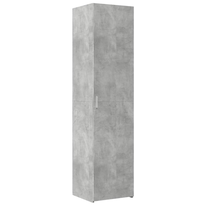 skab 45x42,5x225 cm smalt konstrueret træ betongrå