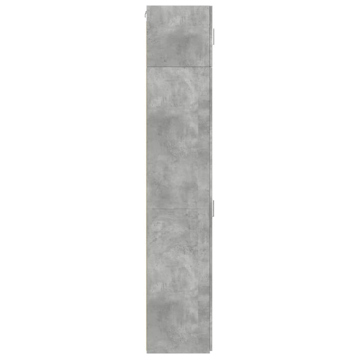 skab 45x42,5x225 cm smalt konstrueret træ betongrå