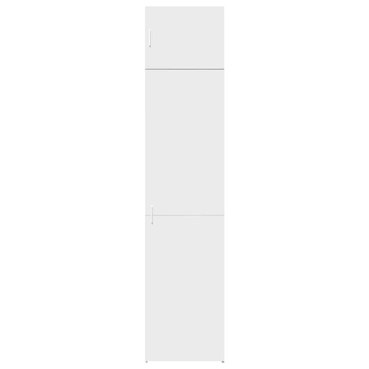 skab 50x42,5x225 cm smalt konstrueret træ hvid