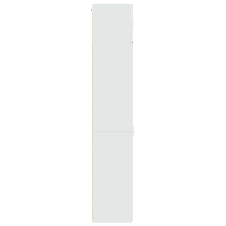 skab 50x42,5x225 cm smalt konstrueret træ hvid