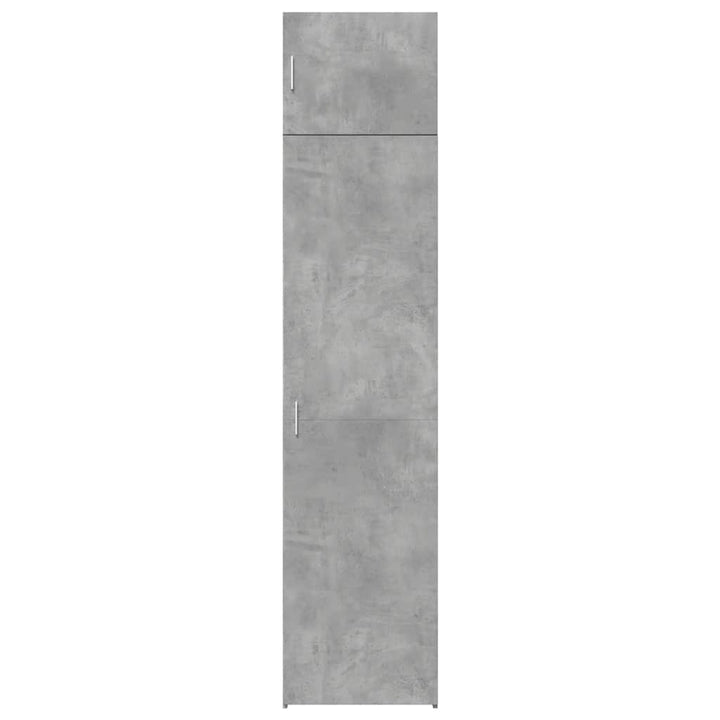 skab 50x42,5x225 cm smalt konstrueret træ betongrå