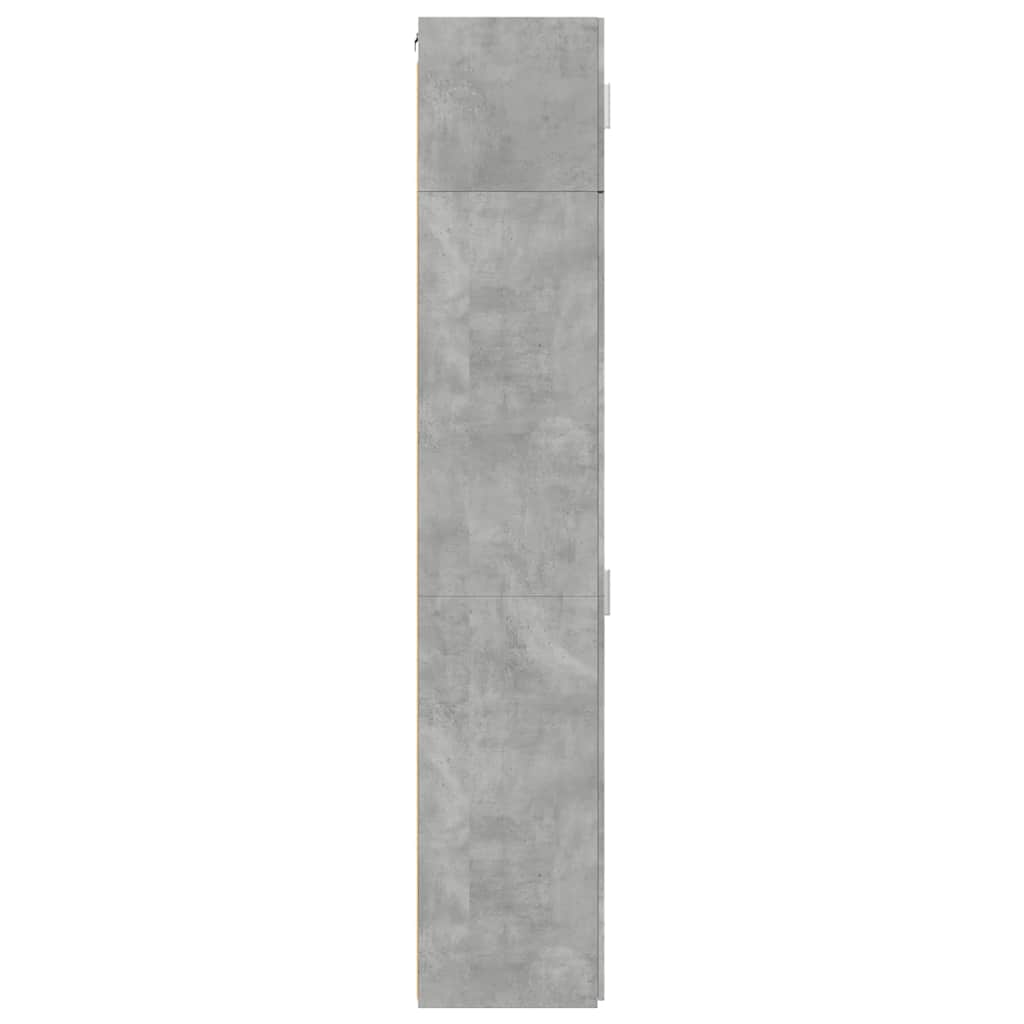 skab 50x42,5x225 cm smalt konstrueret træ betongrå