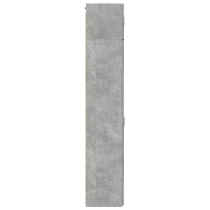 skab 50x42,5x225 cm smalt konstrueret træ betongrå