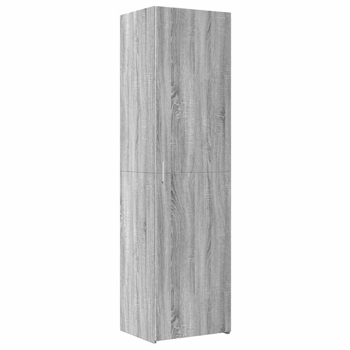 skab 50x42,5x225 cm smalt konstrueret træ grå sonoma-eg