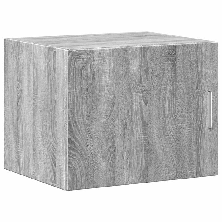 skab 50x42,5x225 cm smalt konstrueret træ grå sonoma-eg