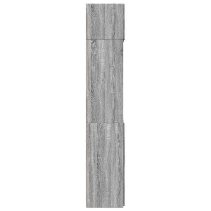 skab 70x42,5x225 cm konstrueret træ grå sonoma-eg