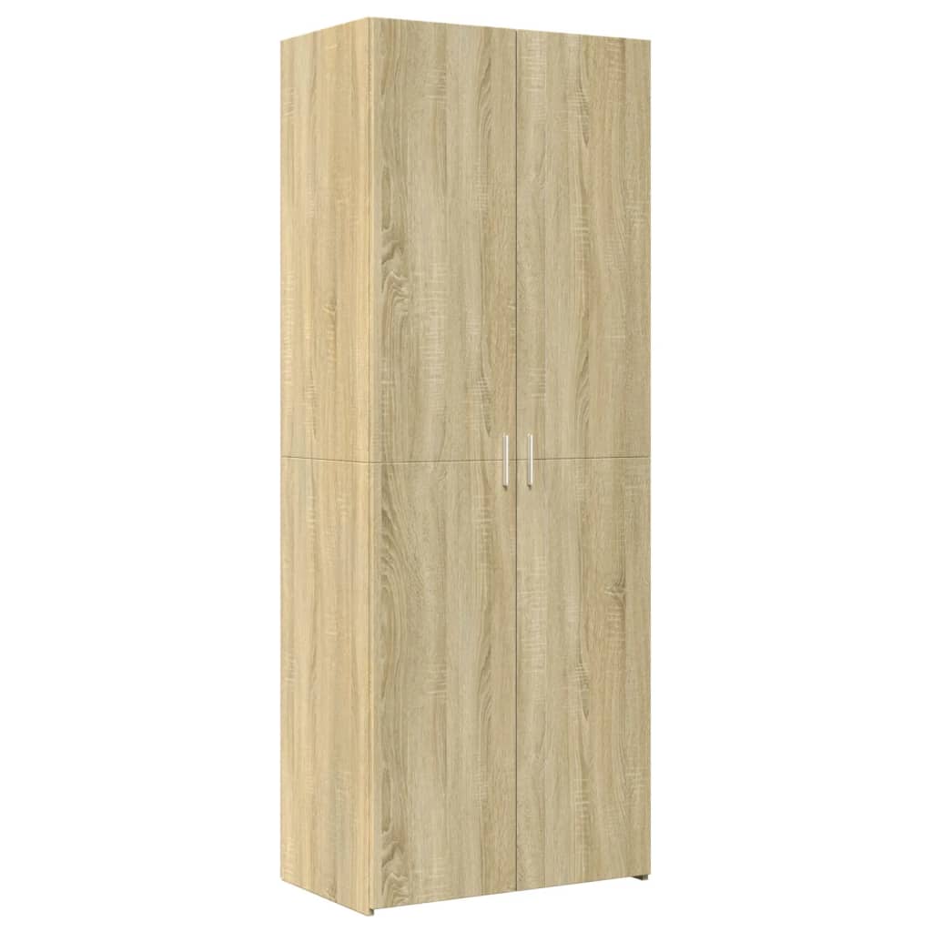 skab 70x42,5x225 cm smalt konstrueret træ sonoma-eg