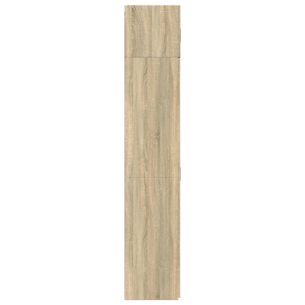 skab 70x42,5x225 cm smalt konstrueret træ sonoma-eg