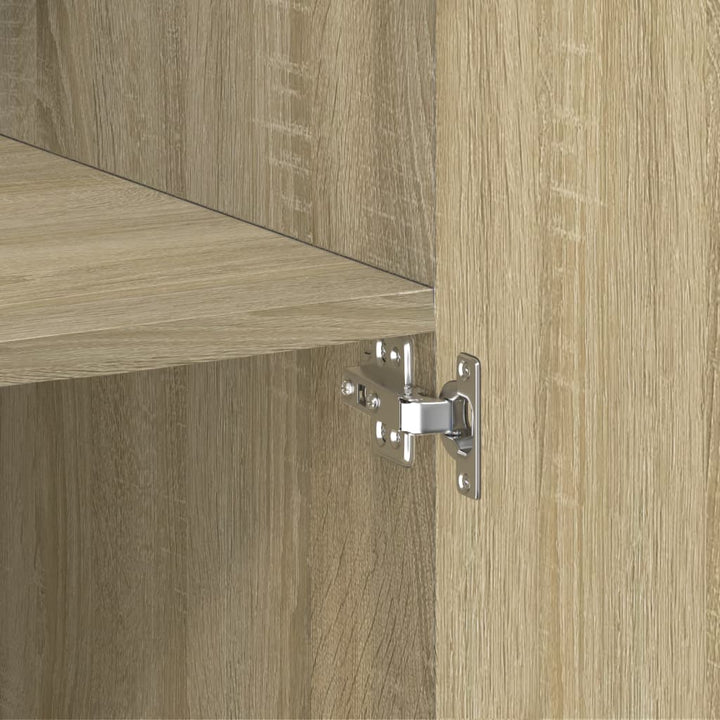 skab 70x42,5x225 cm smalt konstrueret træ sonoma-eg