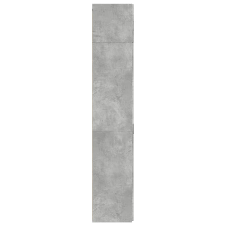 skab 70x42,5x225 cm smalt konstrueret træ betongrå