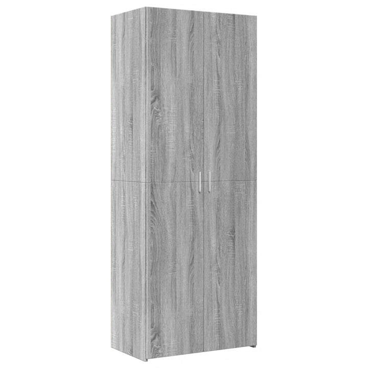skab 70x42,5x225 cm konstrueret træ grå sonoma-eg