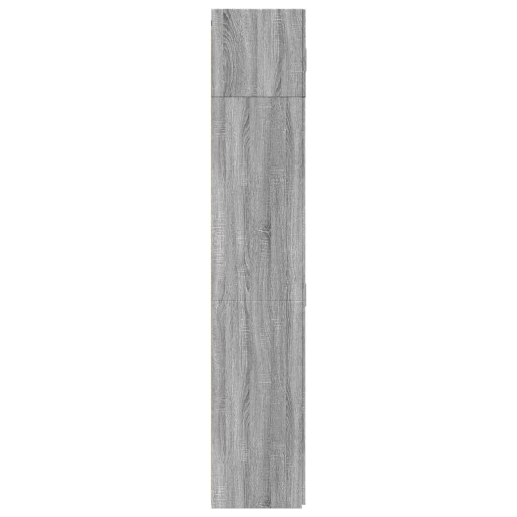 skab 70x42,5x225 cm konstrueret træ grå sonoma-eg