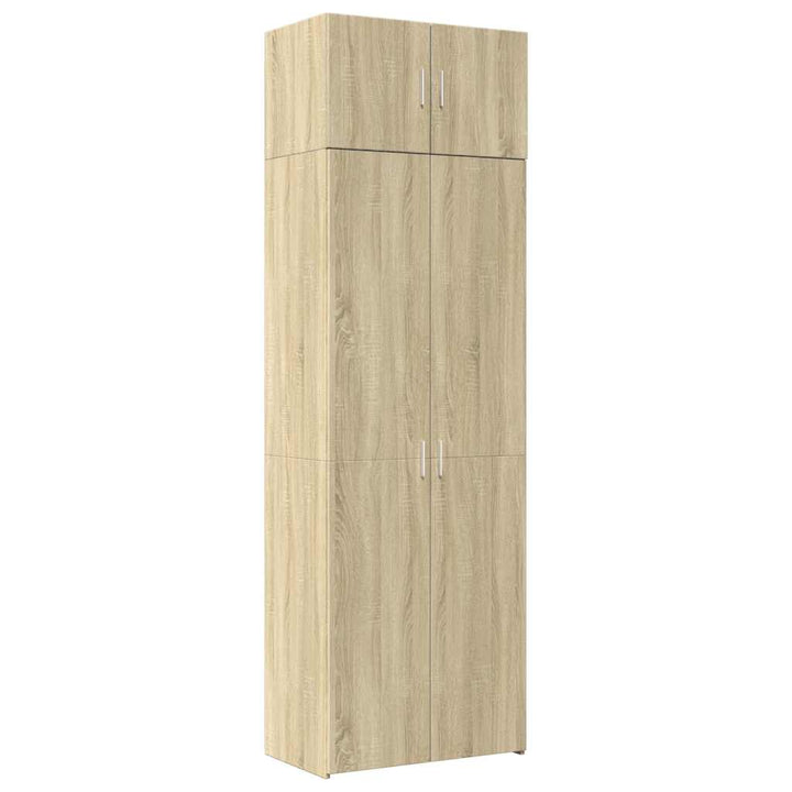 skab 70x42,5x225 cm konstrueret træ sonoma-eg