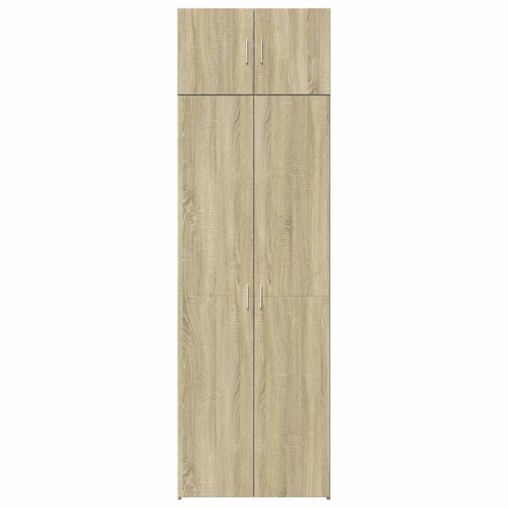 skab 70x42,5x225 cm konstrueret træ sonoma-eg