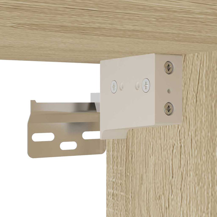 skab 70x42,5x225 cm konstrueret træ sonoma-eg