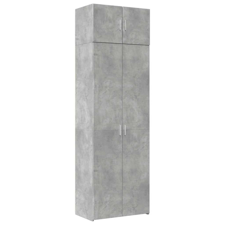 skab 70x42,5x225 cm konstrueret træ betongrå