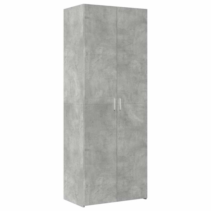 skab 70x42,5x225 cm konstrueret træ betongrå