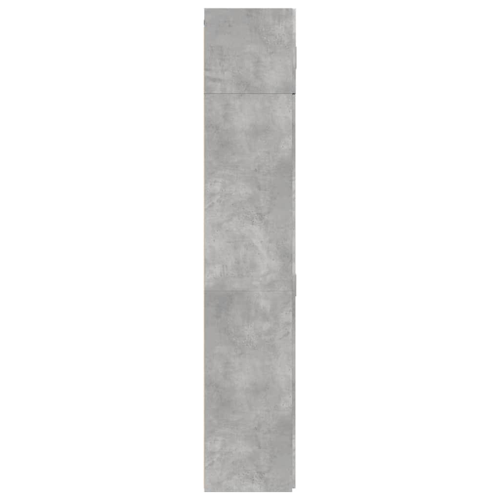 skab 70x42,5x225 cm konstrueret træ betongrå