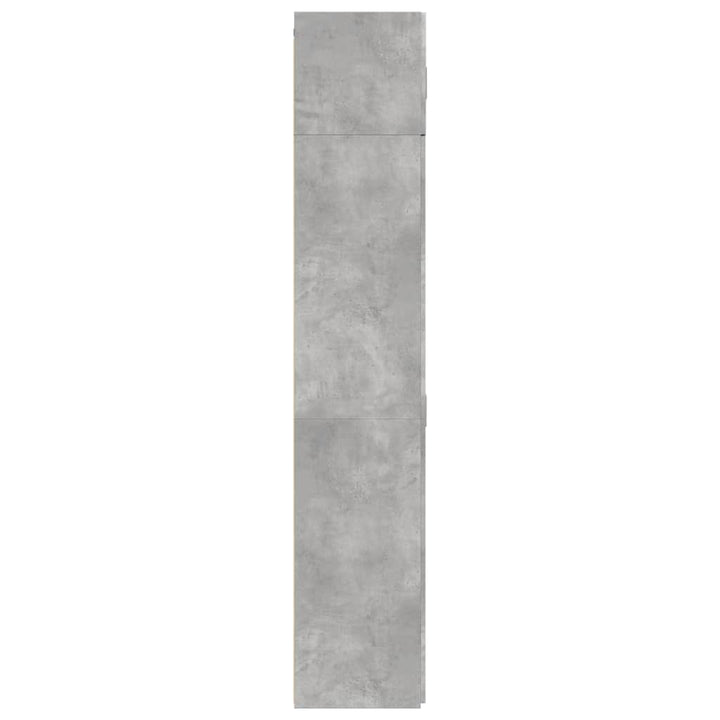 skab 70x42,5x225 cm konstrueret træ betongrå