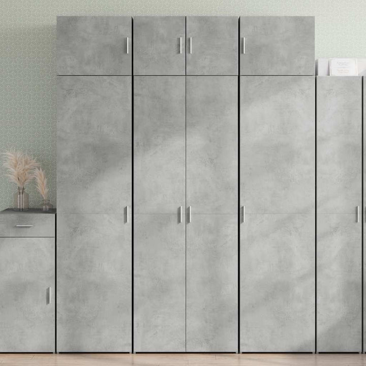 skab 70x42,5x225 cm konstrueret træ betongrå