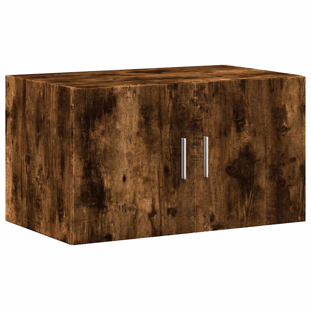 skab 70x42,5x225 cm konstrueret træ røget egetræsfarve