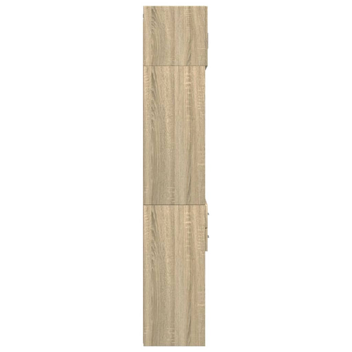 skab 70x42,5x225 cm smalt konstrueret træ sonoma-eg