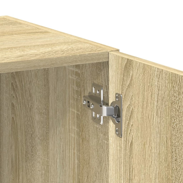 skab 70x42,5x225 cm smalt konstrueret træ sonoma-eg
