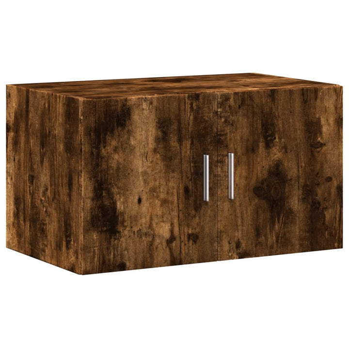 skab 70x42,5x225 cm konstrueret træ røget egetræsfarve