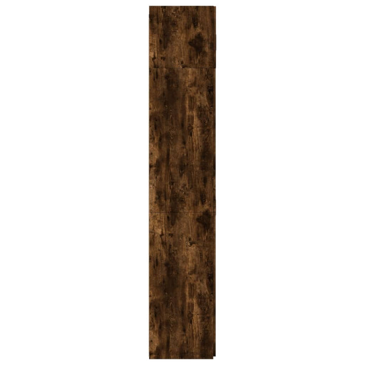 skab 80x42,5x225 cm konstrueret træ røget egetræsfarve