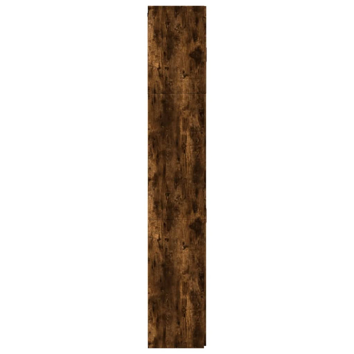 skab 80x42,5x249 cm konstrueret træ røget egetræsfarve