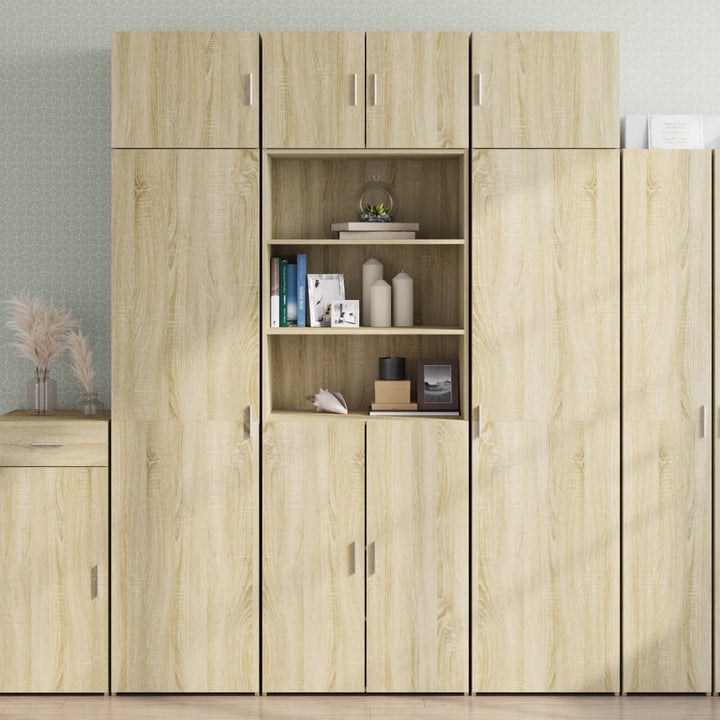 skab 70x42,5x185 cm konstrueret træ sonoma-eg