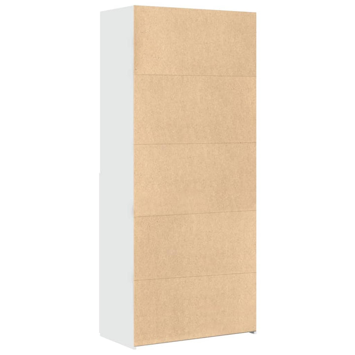 skab 80x42,5x185 cm konstrueret træ hvid