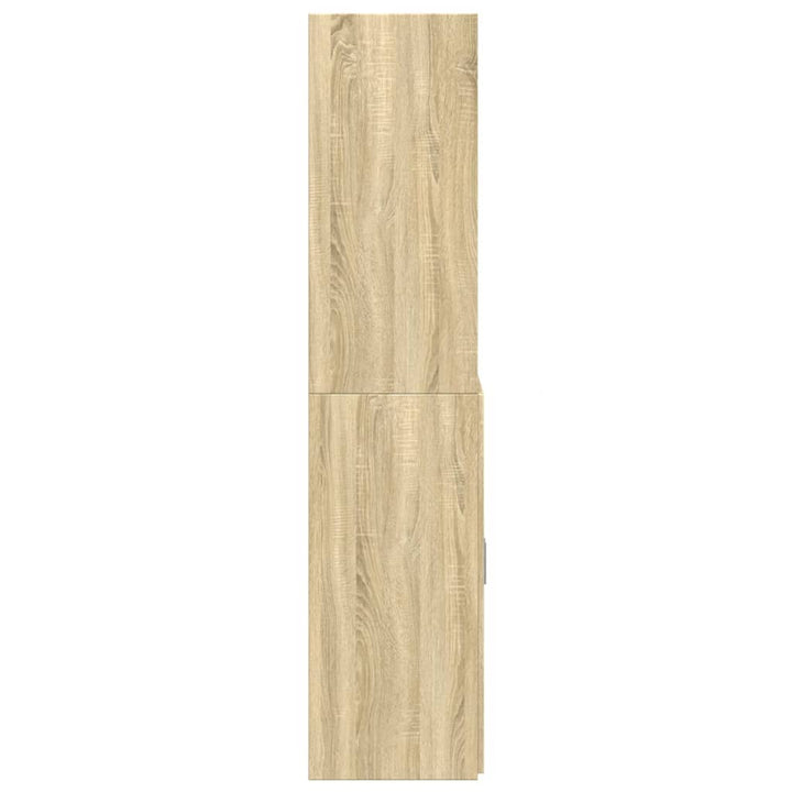 skab 80x42,5x185 cm konstrueret træ sonoma-eg