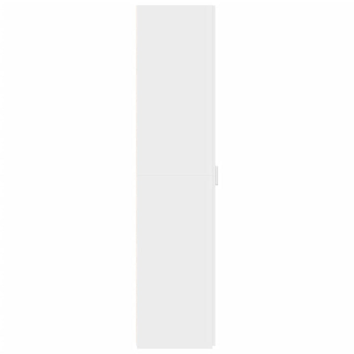 reol 30x42,5x185 cm konstrueret træ hvid