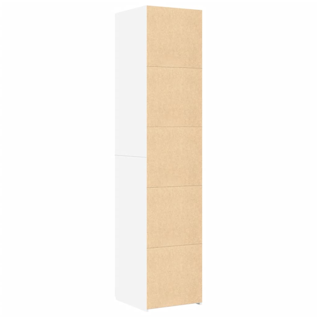 højskab 40x42,5x185 cm konstrueret træ hvid