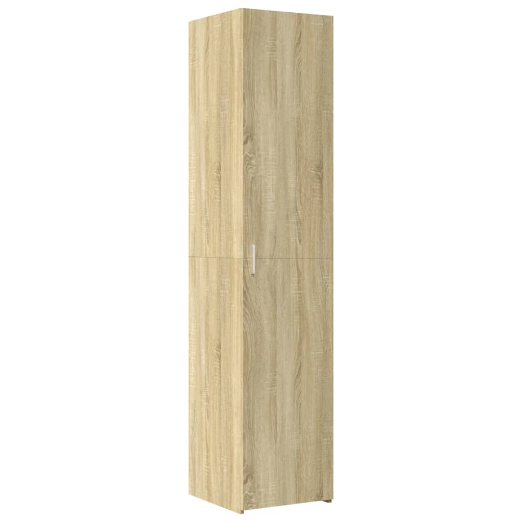 højskab 40x42,5x185 cm konstrueret træ sonoma-eg