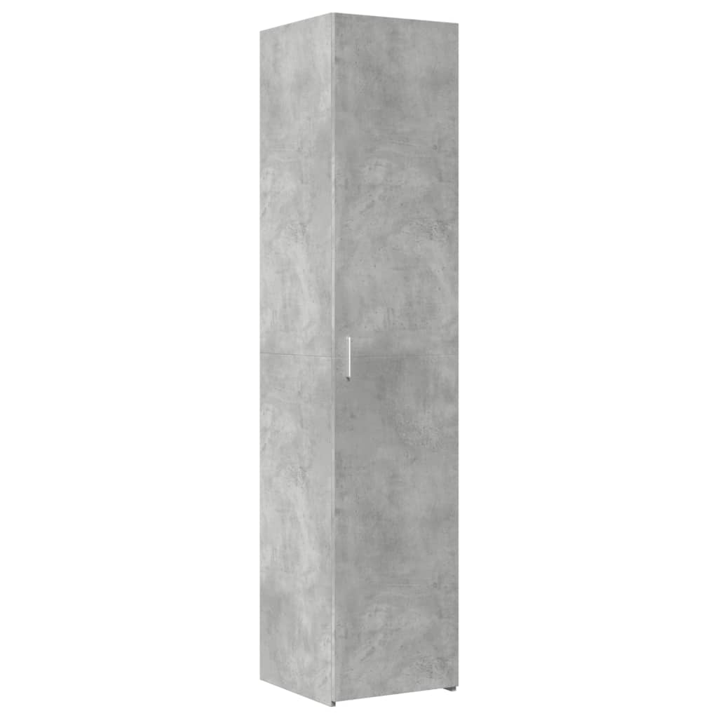 højskab 40x42,5x185 cm konstrueret træ betongrå