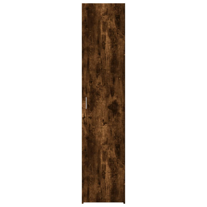 højskab 40x42,5x185 cm konstrueret træ røget egetræsfarve