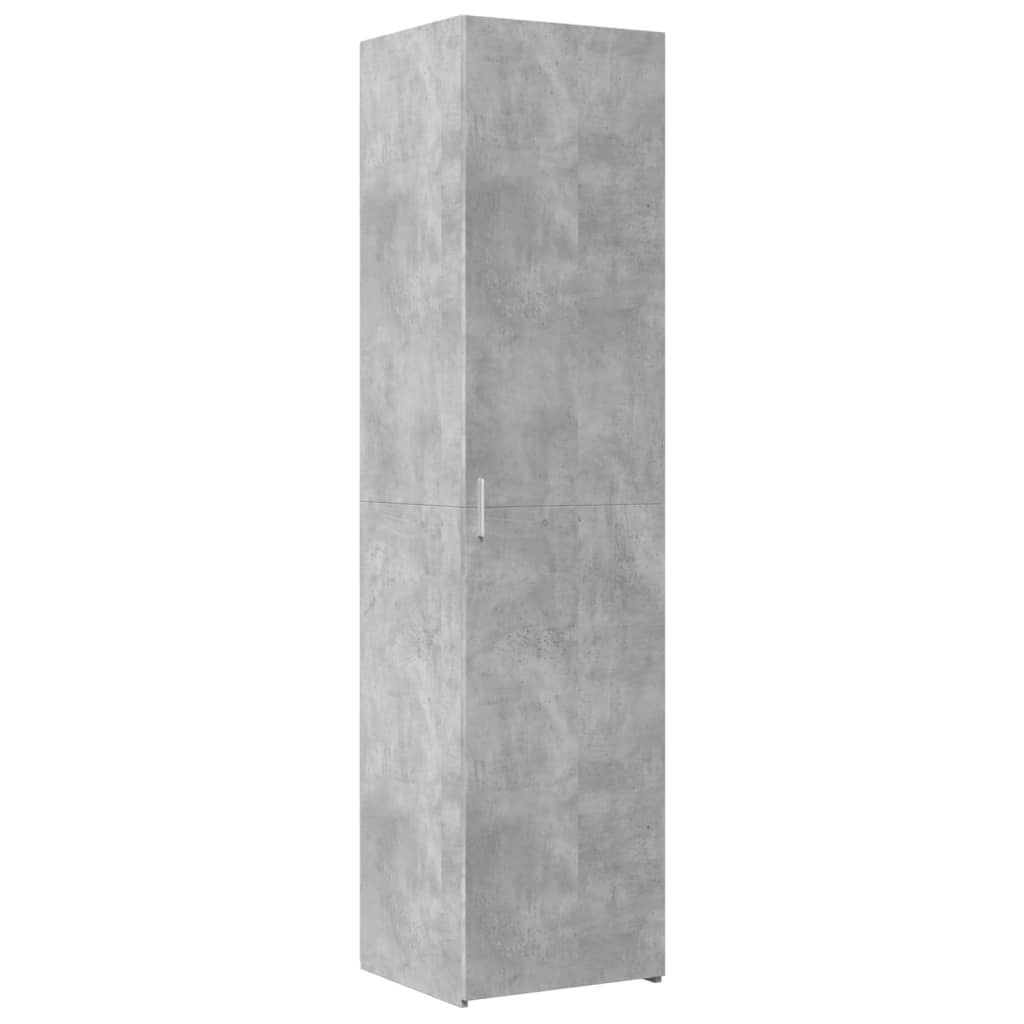 højskab 40x42,5x185 cm konstrueret træ betongrå