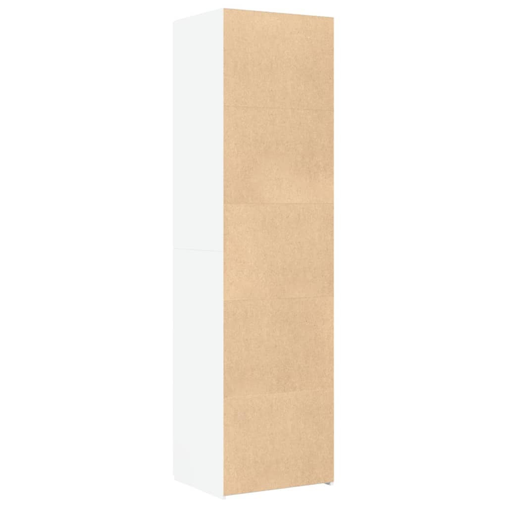 højskab 40x42,5x185 cm konstrueret træ hvid