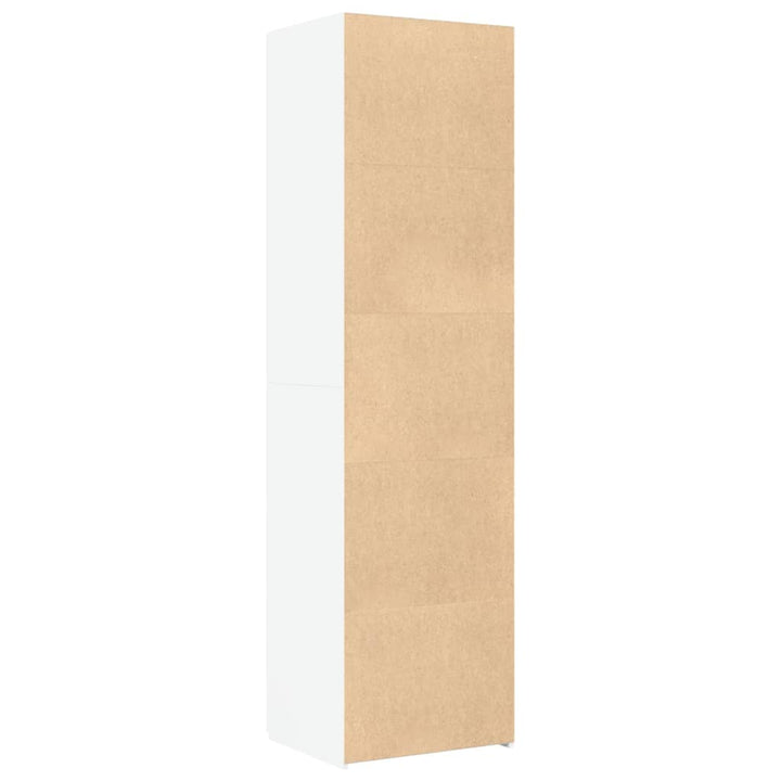 højskab 40x42,5x185 cm konstrueret træ hvid