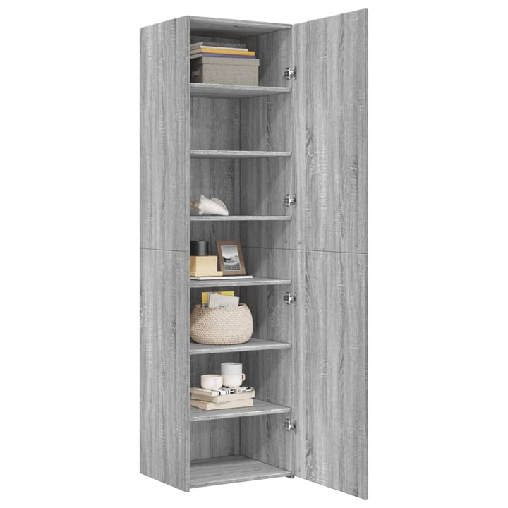 skab 50x42,5x185 cm konstrueret træ sonoma-eg