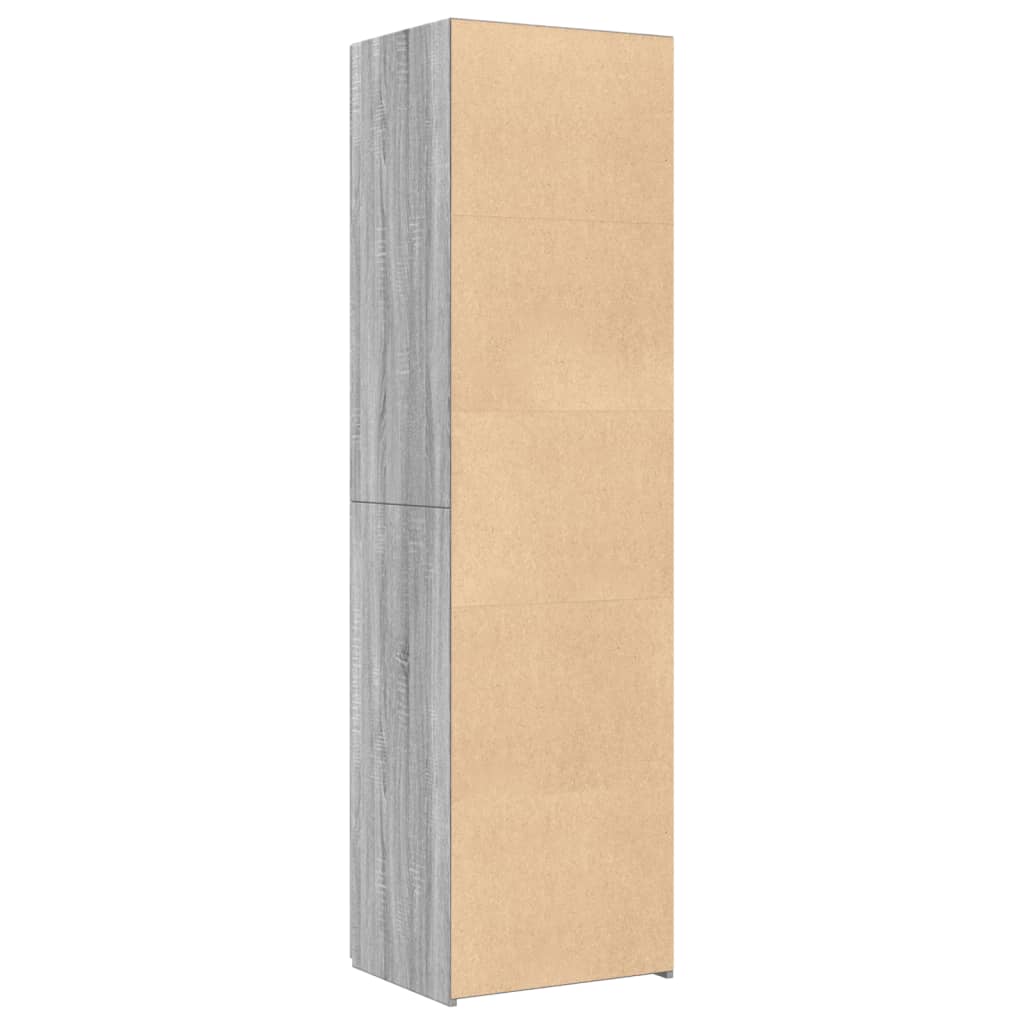 skab 50x42,5x185 cm konstrueret træ sonoma-eg
