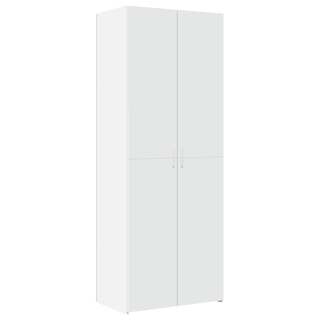 skab 70x42,5x185 cm konstrueret træ hvid