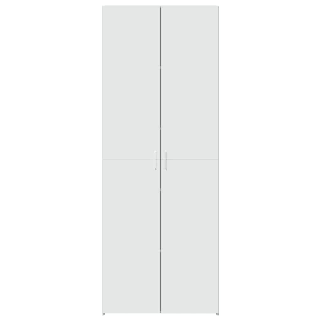 skab 70x42,5x185 cm konstrueret træ hvid