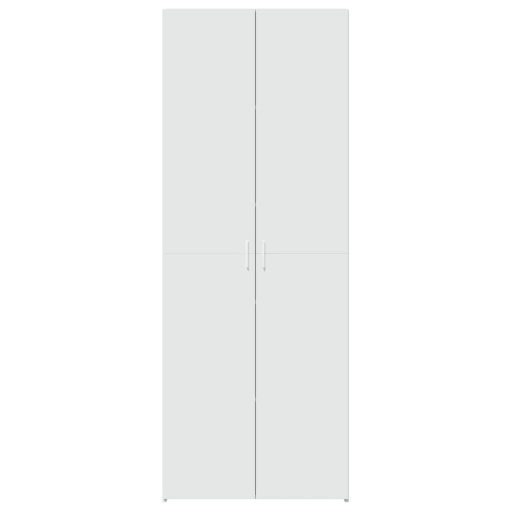 skab 70x42,5x185 cm konstrueret træ hvid
