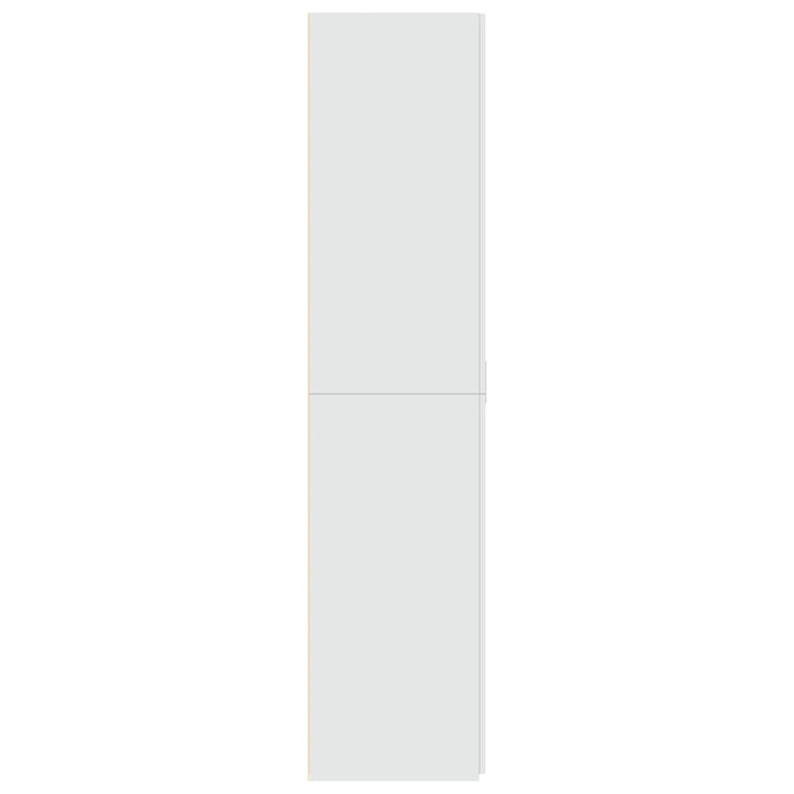 skab 70x42,5x185 cm konstrueret træ hvid