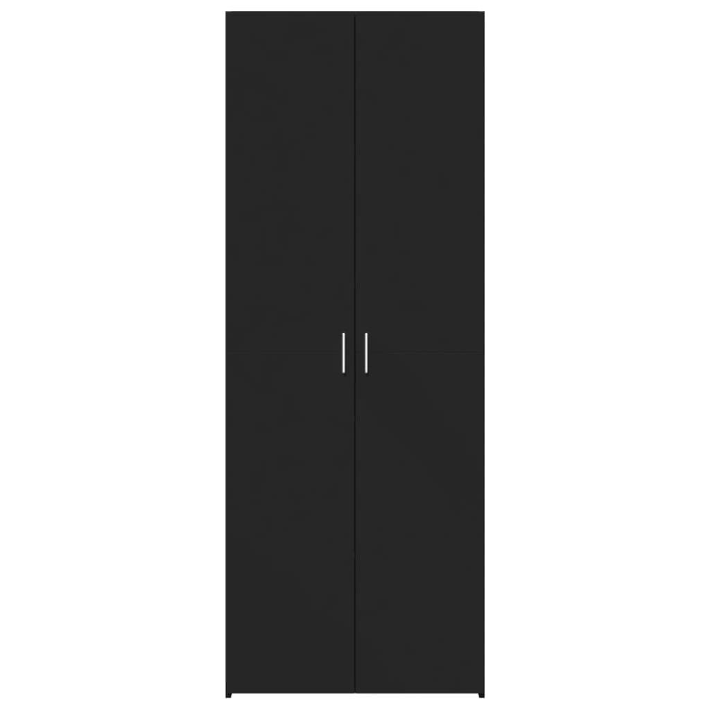 skab 70x42,5x185 cm konstrueret træ sort