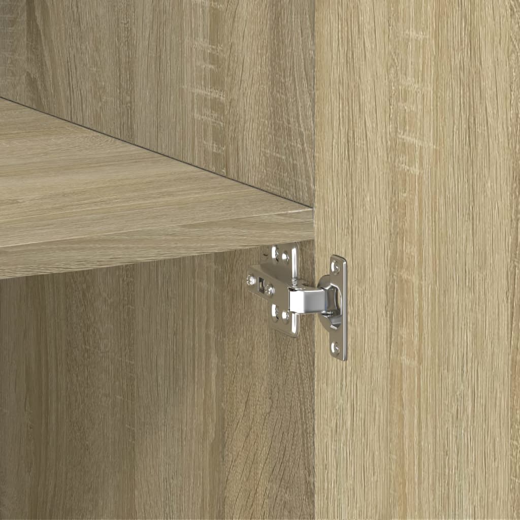 skab 70x42,5x185 cm konstrueret træ sonoma-eg